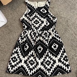 Stylish Black and White Dress